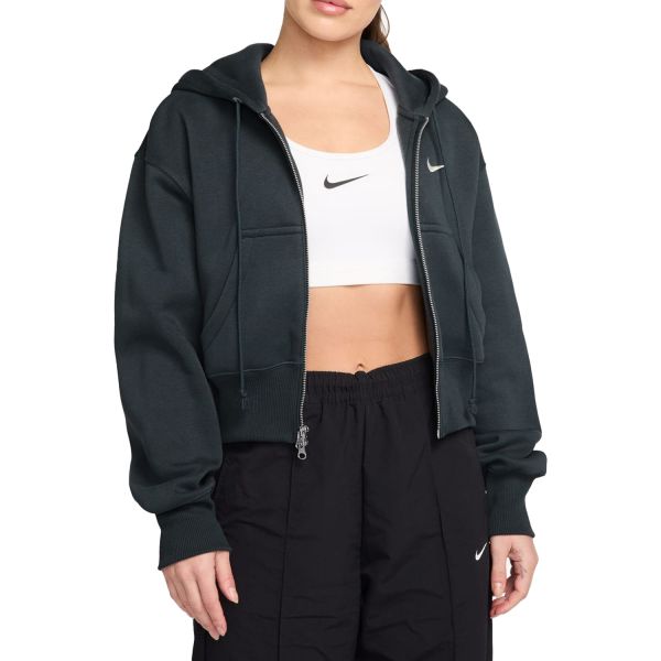 Nike Sportswear Phoenix Fleece Full-Zip Crop Hoodie W