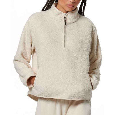 Body Action Oversize Boucle-Fleece Half-Zip W