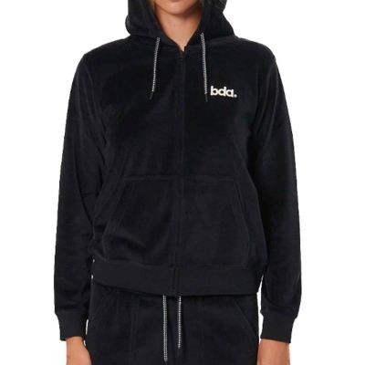 Body Action Velour Hoodie Jacket W