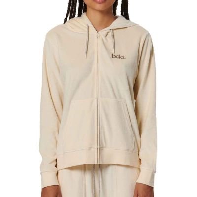 Body Action Velour Hoodie Jacket W