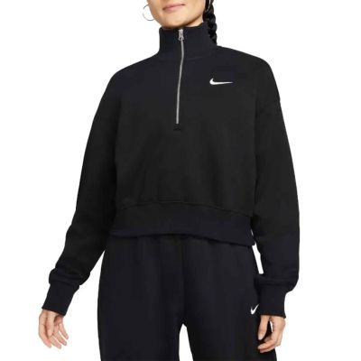 Nike Sportswear Phoenix Fleece Quarter-Zip Crop Sweater W