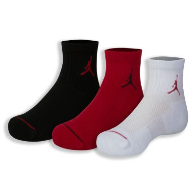 Jordan 3pk Quarter Sock-Kids K
