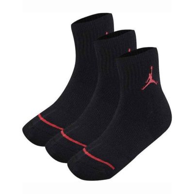 Jordan 3pk Quarter Sock-Kids K