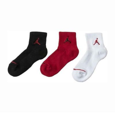 Jordan 3pk Quarter Sock-Kids K